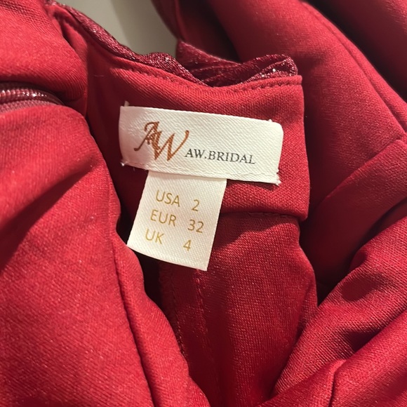 New AW.Bridal red dress in size 2 - Picture 6 of 9